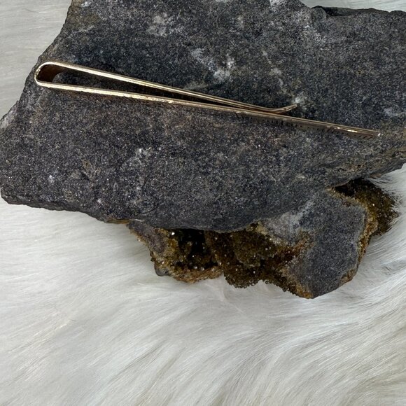 Vintage Swank Gold Tone Tie Bar Geometric - Picture 3 of 5